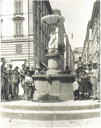 Fontana di piazza Marsala - Genova 1880 c.a.