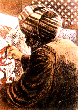 Immagine di Al-Idrisi intento nel suo lavoro di cartografo