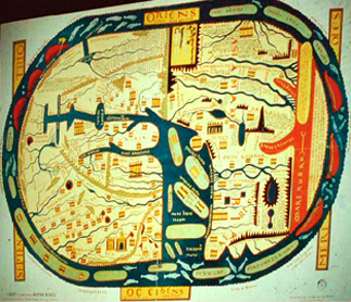 Mappa di chiara derivazione araba (Al-Idrisi?)