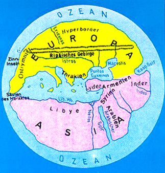  Derivazione dalle carte di Al-Idrisi di una mappa dell'Europa e nord Africa