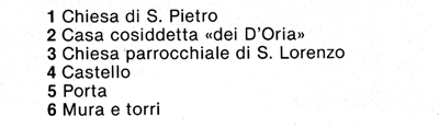 PORTOVENERE: Pianta dell'antico Borgo (da: Liguria Territorio e Civilt-LE CINQUE TERRE-Sagep Ed.-Genova 1979)