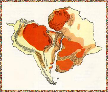  Corrispondenze tra AMERICA del Sud ed AFRICA