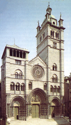 Facciata del DUOMO di SAN LORENZO di Genova