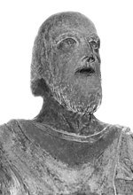 DIODORO SICULO - busto in bronzo
