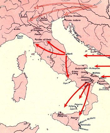 Migrazioni delle popolazioni centro europee ed italiche sul territorio italiano prima dell'Et del Ferro