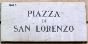 Lastra viaria di piazza di SAN LORENZO